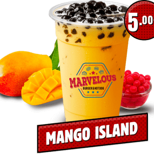 Bubble tea mango islande