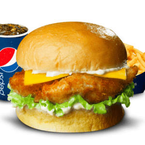 Burger crispy chicken