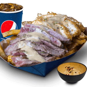 Mixte dessus de palette de bœuf & poulet croustillant