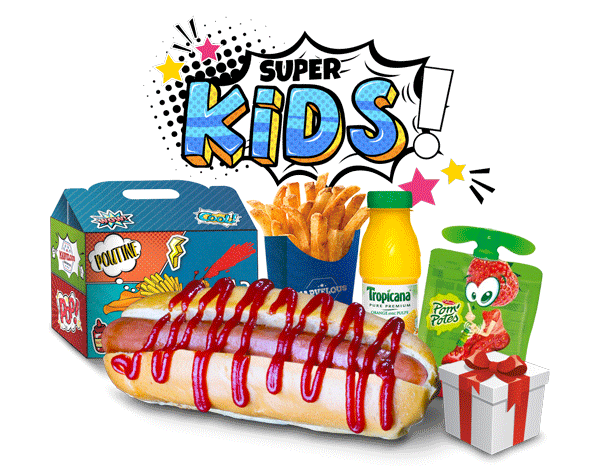 Marvelous kid hot-dog